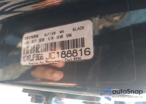 2018 Jeep Grand Cherokee Limited 4X4 from USA, damaged, VIN 1C4RJFBG6JC188816